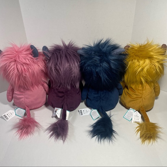 BNWT HTF Jellycat Monster Set of 4 JINX LUDA ZEKE GIBBLES, GREAT BASKET STUFFERS - Picture 6 of 16